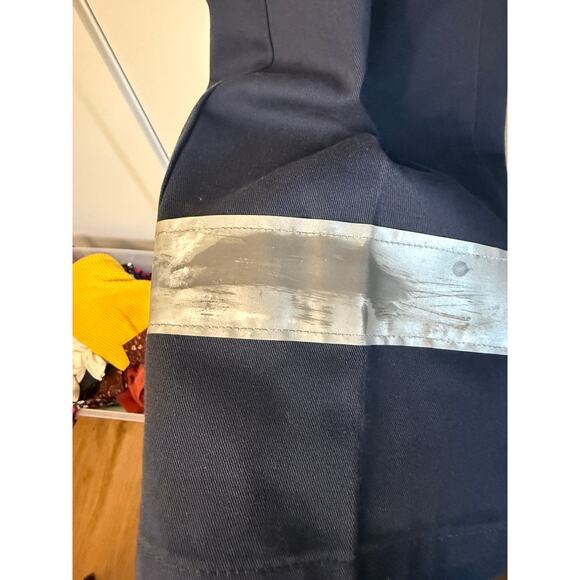 Men's Dickies 874 Original Fit Dark Navy Blue Safety Stripe Pants 38x30 - Picture 3 of 6